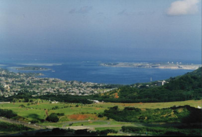 A view of Monterey Bay from the Presidio